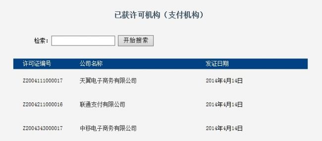 三大电信运营商支付牌照获准